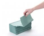 HTGI500 - Interfold Hand Towels - 1ply Green (x5000 Towels)